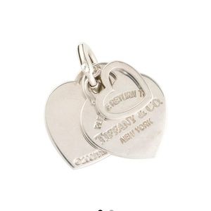 Tiffany & Co. bundle.  3 heart charms and jump ring. Sterling Silver